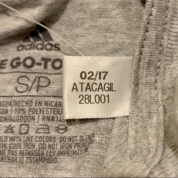 NWT Adidas Women’s Small Grey & Blue ‘Three Stripe Life’ Graphic T-Shirt - Picture 12 of 12